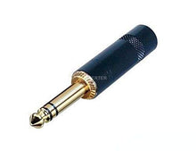 Load image into Gallery viewer, Neutrik Rean NYS228BG 1/4 Inch Stereo (TRS) Plug. Black Handle, Gold Contacts
