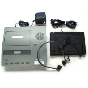 Reconditioned Dictaphone Model 2740 Standard Size Cassette Tape Transcriber with New Headset, Foot Pedal & Power Supply