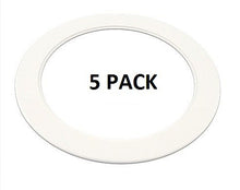 Load image into Gallery viewer, 5 Pack-White Light Trim Ring Recessed Can 6&quot; Inch Over Size Oversized Lighting Fixture
