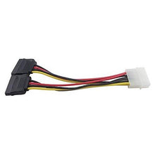 Load image into Gallery viewer, FASEN 4 PIN IDE/Molex to 2 SATA 15 Pin Power Adapter cable
