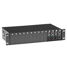 Load image into Gallery viewer, Black Box MED Conv Chassis 14-Slot, 2U, Rackmount, Dual PWR SUP
