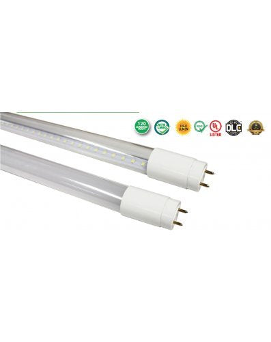 Westgate Lighting LED T8 Frosted Indoor Glass Tube LED Lights - Thermal Conductivity - High Lumen - Direct A/C Power - UL Listed DLC Approved - 120-227V (5000K)