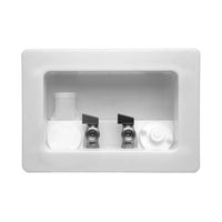 LSP OB-2011 Assembled Kahuna Outlet Box with Mip Valves, White