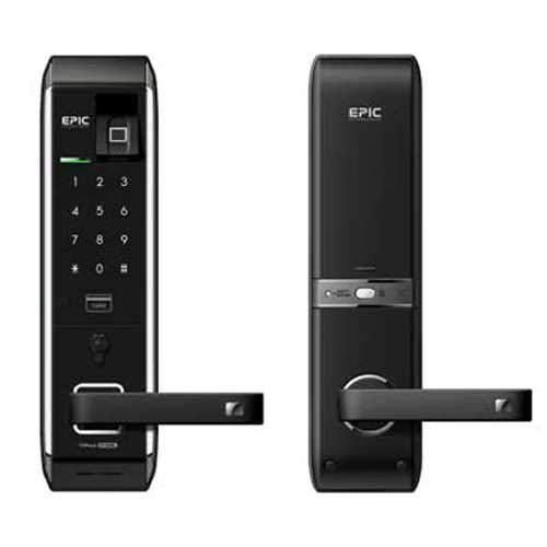 EPIC Digital Door Lock Keyless FingerPrint EF-8000L(B) Black
