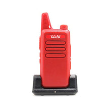Load image into Gallery viewer, Mini Hand-held 2 Way Radio WLN KD-C1 Portable Walkie Talkie UHF400-470MHz Red Color+ Desktop Charger
