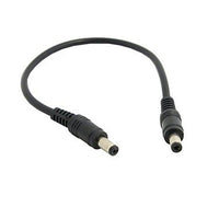 FASEN DC 5.5 2.1mm Male to Male Plug Barrel Connector Extension Cable 25cm