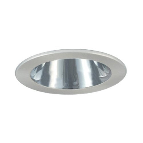 Jesco Lighting TM402CHCH 4-Inch Aperture Low Voltage Trim Recessed Light, Adjustable Open Reflector, All Chrome Finish