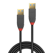 Load image into Gallery viewer, LINDY 36752 2 m Anthra Line USB 3.0 Type A to A Cable - Black
