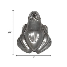 Load image into Gallery viewer, Sitting Frog Doorbell Ringer - Nickel Silver

