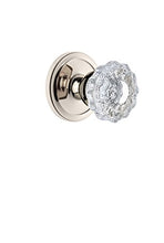 Load image into Gallery viewer, Grandeur 820389 Circulaire Rosette Privacy with Versailles Crystal Knob in Polished Nickel, 2.375
