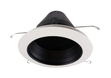 Load image into Gallery viewer, Nicor Lighting 6 Inch Black Airtight Cone Baffle Trim (17549 A)
