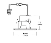 Load image into Gallery viewer, NICOR Lighting 3 inch White Square LED Recessed Downlight in 2700K (DQR3-10-120-2K-WH-BF)
