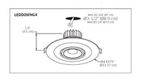 Load image into Gallery viewer, DALS Lighting LEDDOWNG4-BK 4&quot; Round LED Gimbal Recessed Light, Black
