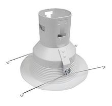 Load image into Gallery viewer, Nicor Lighting 5 Inch White Recessed Baffle Trim (15511)
