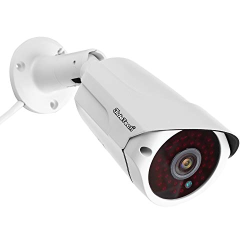 JideTech 5MP POE Outdoor IP Security Camera, 65ft IR Night Vision Motion Detection IP66 Waterproof