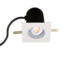 Load image into Gallery viewer, WAC Lighting HR-LED272R-35-WT LEDme Mini 2-Inch Recessed Downlight - 20-Degree Adjustable From Vertical - Square Trim - 3500K
