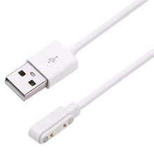 Load image into Gallery viewer, Smartwatch Charging Cable, DOCA High-Speed A 2 Pin Magnetic Suction USB Charging Cable Cord for CS02012,CK11S and CK11C Smart Watch
