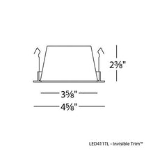 Load image into Gallery viewer, WAC Lighting HR-LED411TL-WT/WT 4-Inch LED Downlight Invisible Round Trim
