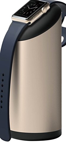 elago W Apple Watch Charging Stand Compatible with Apple Watch Series 6/SE/5/4/3/2/1 (44mm, 42mm, 40mm, 38mm) - Premium Aluminum, Fits Within Cars Cupholder (Champagne Gold)