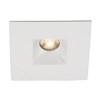 WAC Lighting HRLED271RCWT LED 2-Inch 3-watt Miniature Recessed Downlight with Open Reflector Square Trim