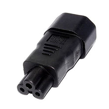 Load image into Gallery viewer, CY IEC 320 Adapter 3 Poles Socket C14 to Cloverleaf Plug Micky C5 Straight Extension Power Adapter
