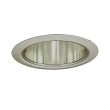 Load image into Gallery viewer, Jesco Lighting TM5510STST 5-Inch Aperture Line Voltage Trim Recessed Light, Aperture Cone, All Satin Chrome Finish
