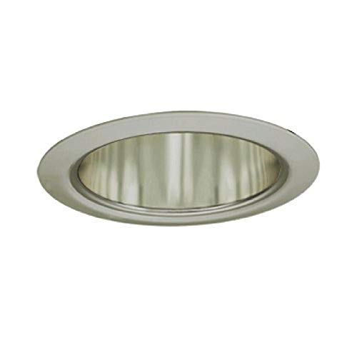 Jesco Lighting TM5510STST 5-Inch Aperture Line Voltage Trim Recessed Light, Aperture Cone, All Satin Chrome Finish