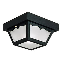 Design House 502872 2 Light Indoor/Outdoor Ceiling Light, Black