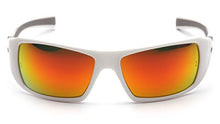 Load image into Gallery viewer, Pyramex Goliath Safety Eyewear, White Frame, Indoor/Outdoor Mirror Lens
