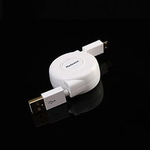 Load image into Gallery viewer, 0.8M 2.6FT White USB2.0 Male to Micro USB Male Cable for Phone
