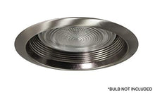 Load image into Gallery viewer, Nicor Lighting 6 Inch Nickel Airtight Cone Baffle Trim, Fits 6 Inch Housings (17550 Ank)
