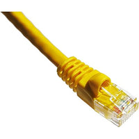 AXIOM AXG95835 1FT CAT6A 650mhz Patch Cable Molded Boot (Yellow) - TAA Compliant