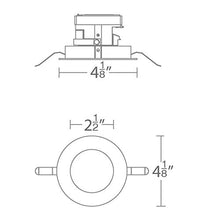 Load image into Gallery viewer, WAC Lighting R2ARAT-F930-WT Aether 2in Round Adjustable Trim with LED Light Engine Trim &amp; LED, White
