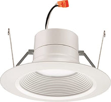 Load image into Gallery viewer, Lithonia Lighting 5/6 Inch White Retrofit LED Recessed Downlight, 12W Dimmable with 3000K Bright White, 835 Lumens
