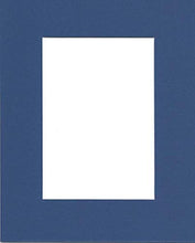 Load image into Gallery viewer, Pack of (2) 18x24 Acid Free White Core Picture Mats Cut for 13x19 Pictures in Royal Blue
