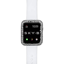 Load image into Gallery viewer, SkyB Champagne Bubbles Apple Watch Case for Women - Silver with Cubic Zirconia Rhinestones to Match Jewelry, Protective Scratch Resistant Liner, Easy to Attach to Bands, Fits Series 1, 2, 3 - 42mm
