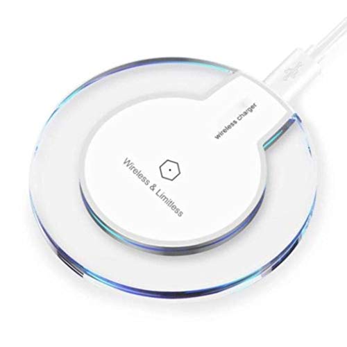 Fast Wireless Charger, Qi Wireless Charger Pad Compatible with Apple iPhone X iPhone 8/8 Plus Samsung Note 8 S8/S8 Plus/S7/S7 Edge/S6 Nokia Universal Wireless Charger Stand (White)