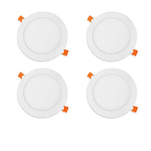 Load image into Gallery viewer, REIYN 6 Inch Ultra Ceiling Light -Thin Led Panel Light with Junction Box - 12W Slim Panels,4 Pack (5000K)
