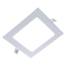 Load image into Gallery viewer, ZEEZ Lighting - 6W 4&quot; (OD 4.60&quot; / ID 3.95&quot;) Square Warm White Non-Dimmable LED Recessed Ceiling Panel Down Light Bulb Slim Lamp Fixture - 1 Pack

