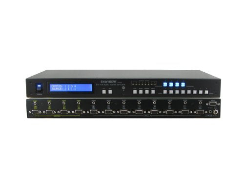 Shinybow 8x4 (8:4) VGA RGBHV with Audio Matrix Switcher + RS232, IR Ext/Remote, Rack Mount, Programmable SB-4184LCM