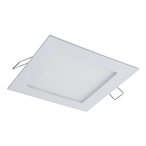 HALO SMD4S6930WHDM SMD-Dm Lens Square Integrated Led Surface Mount Recessed Downlight Trim, 3000K Soft (No Can Needed), 4.85 In, White