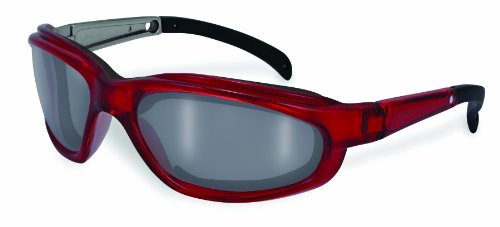 SSP Eyewear No Tears Chef Shades with Red Frames and Mirrored Anti-Fog Lenses, GGPEQUIN RED MAF