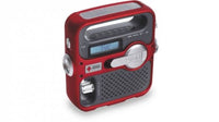 Eton American Red Cross ARCFR360R Solarlink Self-Powered Digital AM/FM/NOAA Radio with Solar Power, Flashlight and Cell Phone Charger (Red)