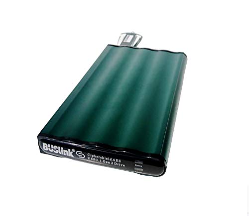 CipherShield USB 3.1 Gen 2 FIPS 140-2 Level 2 HIPAA 256-bit AES Hardware Encrypted External Disk-On-The-Go Portable Slim SSD Drive (4TB)
