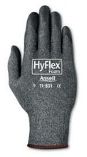 Load image into Gallery viewer, Ansell Size 7 HyFlex Light Duty Multi-Purpose Black Foam Nitrile Palm Coated Work Glove With Dark Gray Nylon Liner And Knit Wrist
