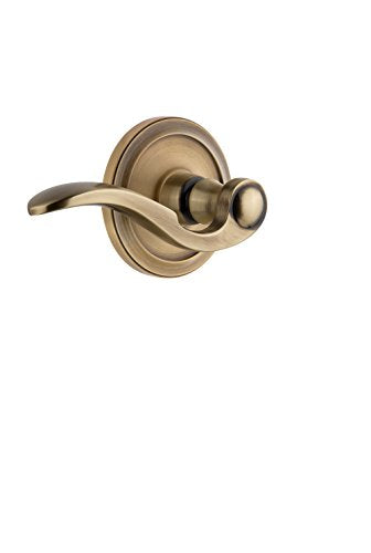 Grandeur 814540 Circulaire Rosette Privacy with Portofino Lever in Antique Pewter, 2.75 Left-Handed