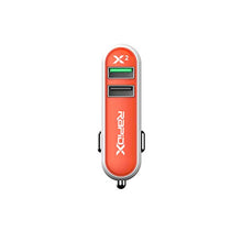 Load image into Gallery viewer, RapidX RXX2QCTAN X2 2 Port Car Charger with Quick Charge Tangerine
