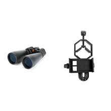 Load image into Gallery viewer, Celestron SkyMaster Giant 15x70 Binoculars with Tripod Adapter with Basic Smartphone Adapter 1.25&quot;
