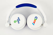 Load image into Gallery viewer, Clevy Kids Headphone - Hearsafe Volume Limiting Children&#39;s Headphones - Including Mic and Spiral Cable!
