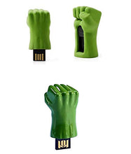 Load image into Gallery viewer, 2.0 Metal Green Hulk Fist Hand Super Hero 64GB USB External Hard Drive Flash Thumb Drive Storage Device Cute Novelty Memory Stick U Disk Cartoon
